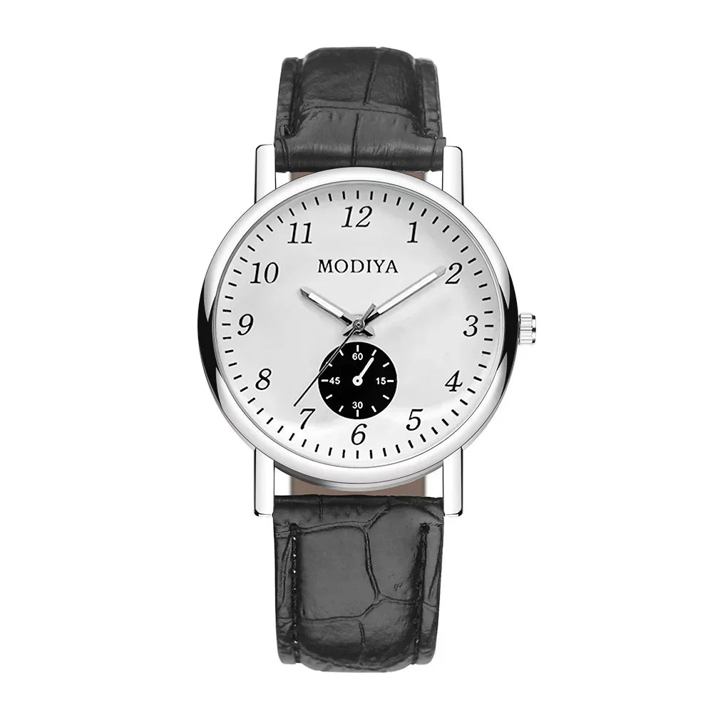 Men Watches Business Wrist Watch Luxury Leather Strap Analog Watches Quartz Wristwatches Clock Men Women Casual Simple Watch
