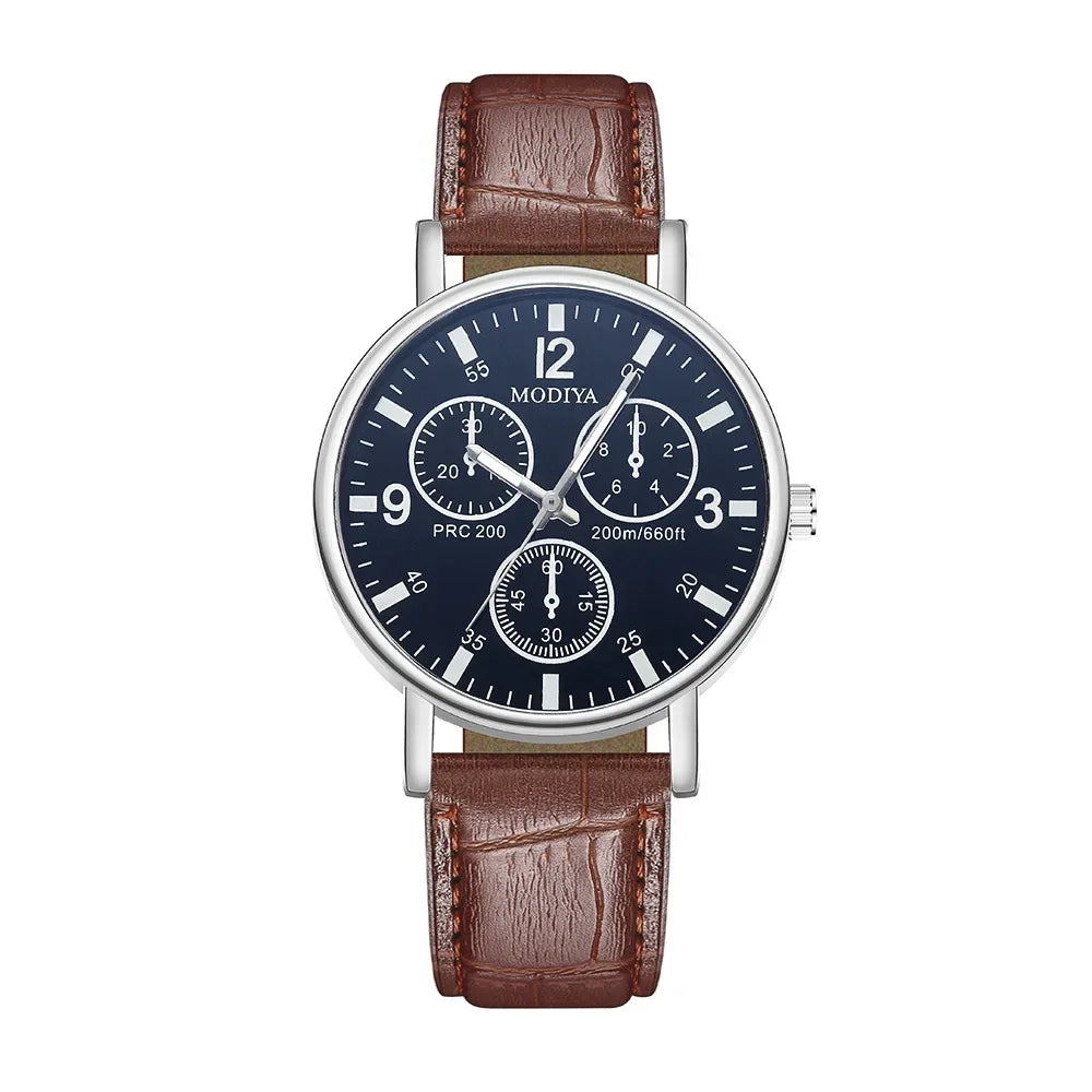 Men Watches Business Wrist Watch Luxury Leather Strap Analog Watches Quartz Wristwatches Clock Men Women Casual Simple Watch