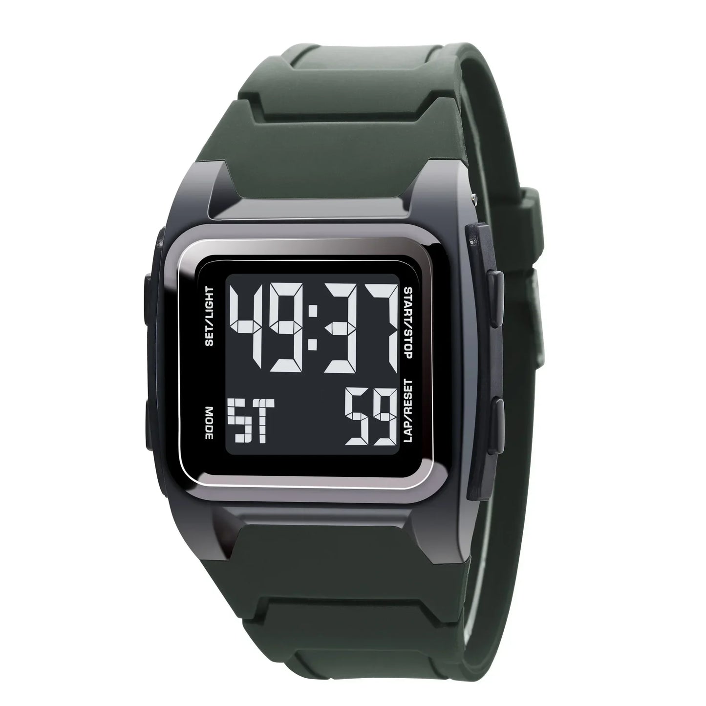 Men's Digital Watch 50M Waterproof Outdoor Sport Watch Date Multifunction Military Alarm Clock LED Wristwatch for Man Boy