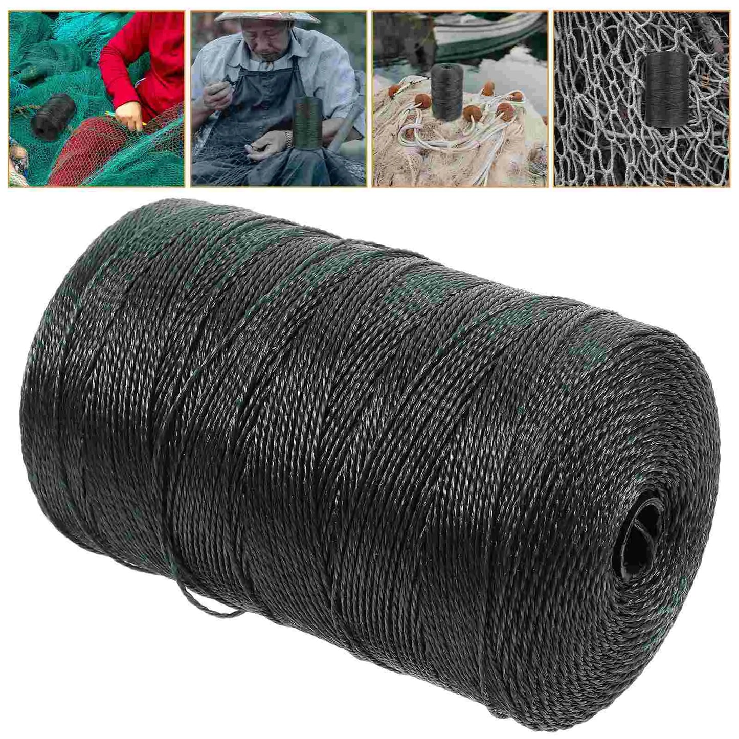 Fishing Net Repair Line Braided Rope Twine Nylon Thread Netting Strap Travel for Crafts