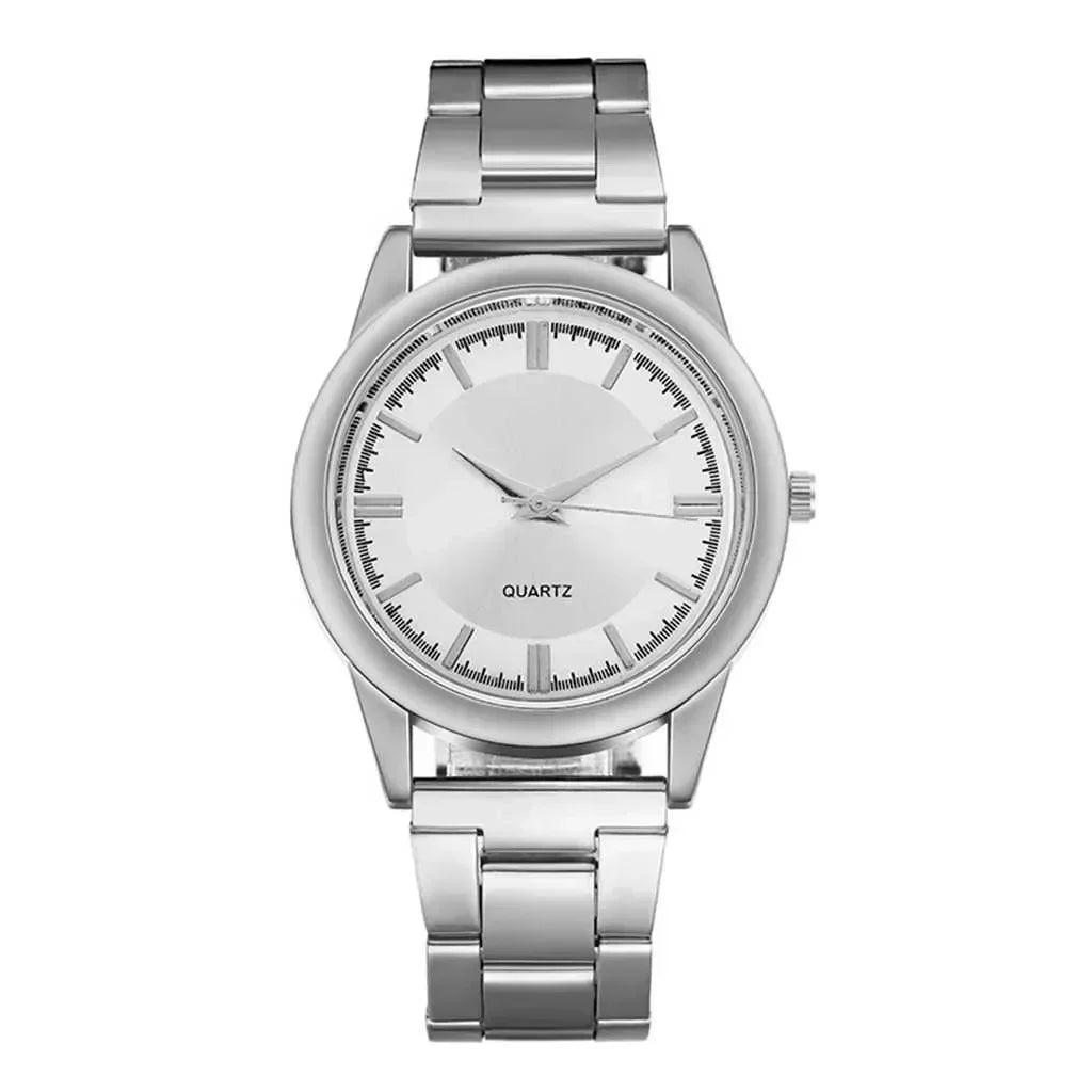 Classic Simple Men's Business Quartz Watch Stainless Steel Round Dial Casual Classic Simple Men's Business Quartz WatchStainles