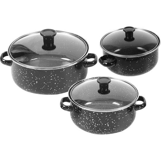 1 Set Mini Steamed Egg Bowl Cooking Pots With Handle Sauce Lid Pan Pans Non Stick Three Piece Suit Small Saucepan Stockpot