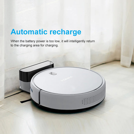 2024 NEW 1000Pa 3 In 1 Slim Home Intelligent Sweeping Mopping Vacuum Cleaner Machine Automatically Recharge For Home Office Use