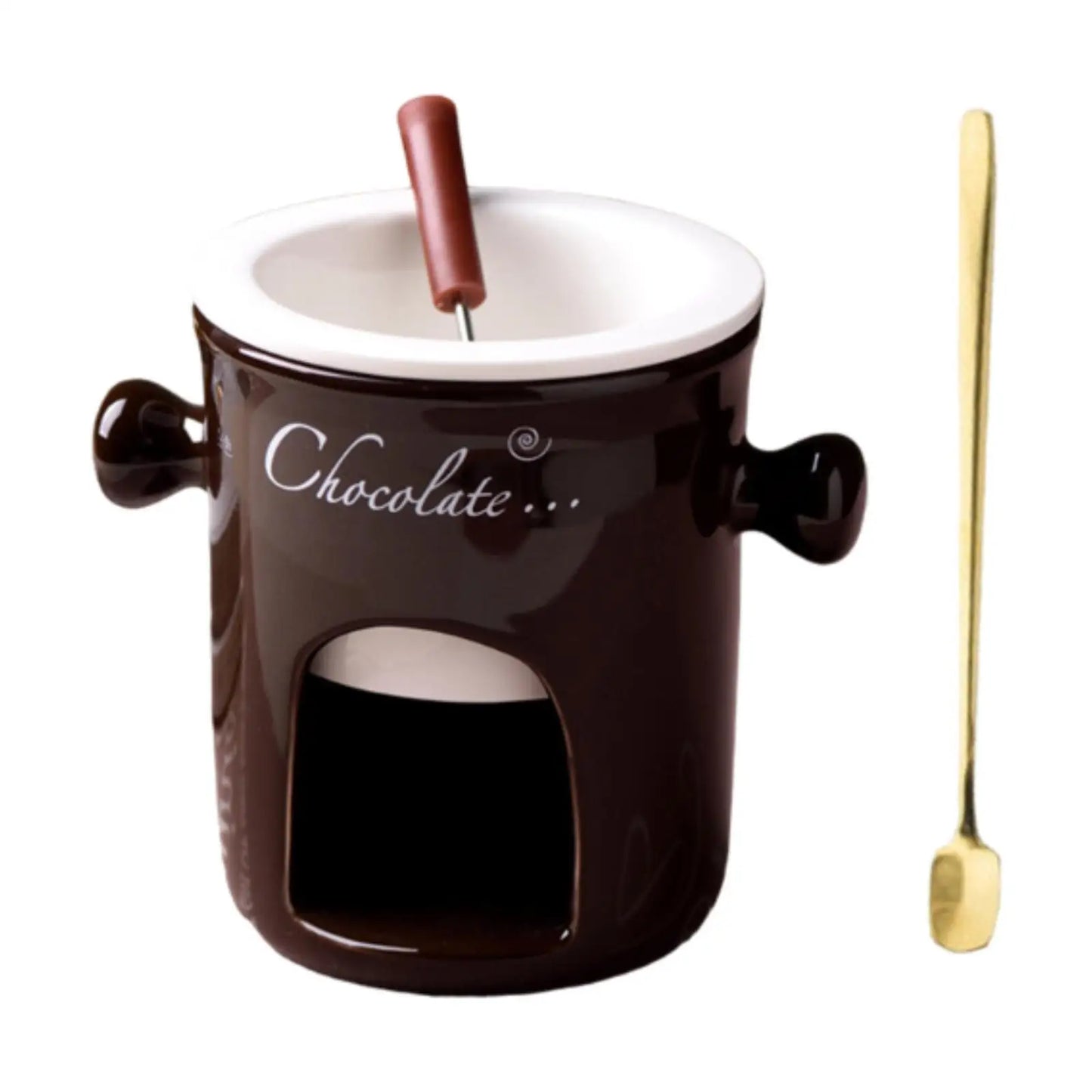 Fondue Mug Tapas Chocolate Melter Pot Cookware Melting Mug Candy Hot Pot