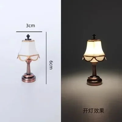 Dollhouse Miniature Furniture Decoration Item Fashion Simulation Can Be Bright Chandelier/floor Lamp Decor Accessories Toys