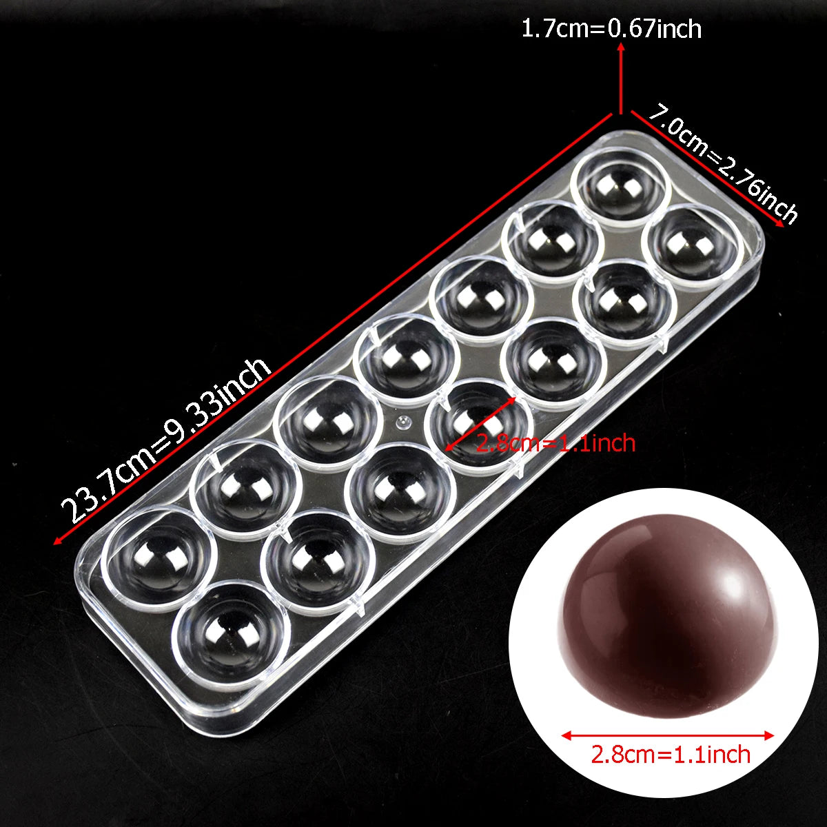 1Pcs Chocolate Molds Polycarbonate Dubai Chocolate Candy Bar Confectionery Utensils Baking Pans Trays Mold Pastry Tools