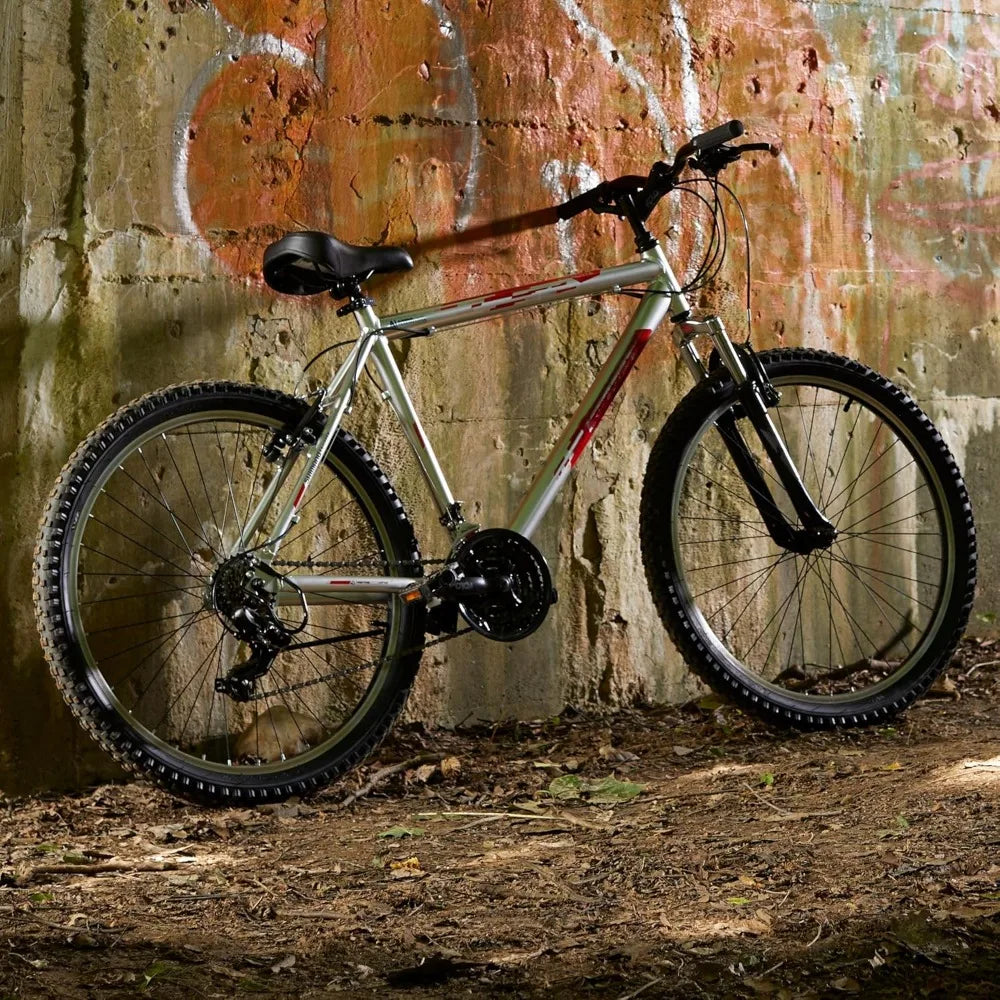 Hard Tailed Mountain Bike, Front Load Bar with Forged Crown, Suitable for Men, Women, Teenagers, Index Style Rear Derailleur