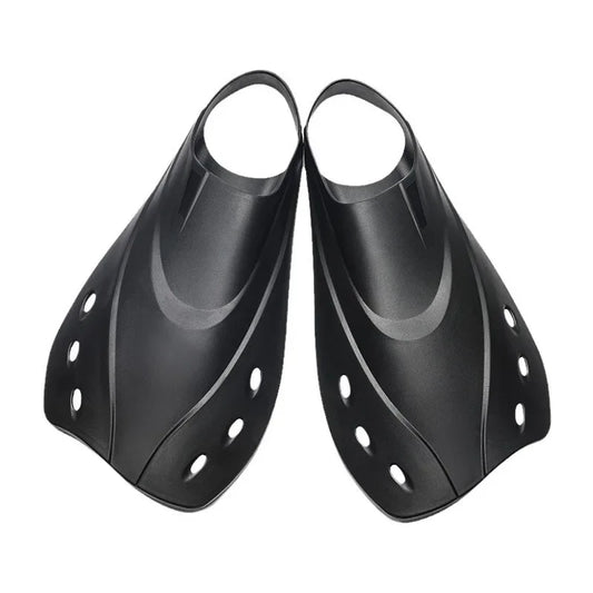 1 Pair Portable Short Swimming Fins Flippers Diving Fins Snorkeling Fins Scuba Diving Flipper Swimer Training For Swim Equipment