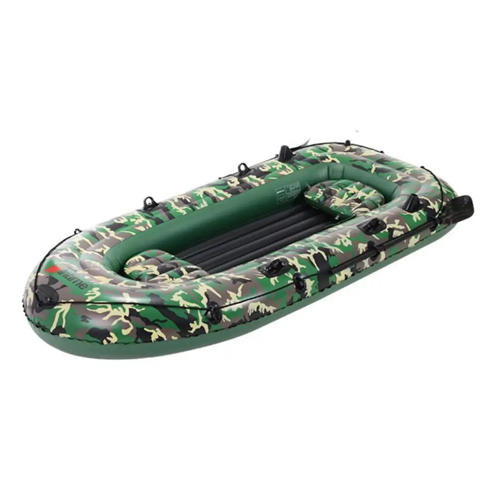 Iatable Boat 10ft 2~4 Person Iatable Boat Set with Paddles Air Pump PVC Kayak Canoe Boat Set for Drifting Kayak CanoeBoat