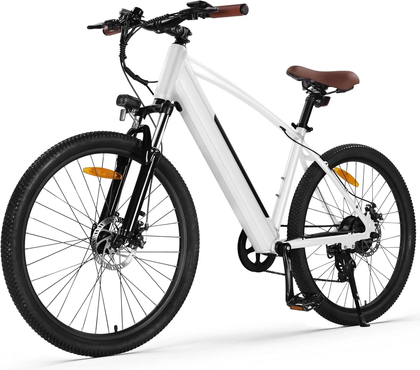 Electric Mountain Bike Removable Built in Battery, 350W(Peak 500W) Brushless Motor, Bicycle with 7 Speed, Max 50 Miles