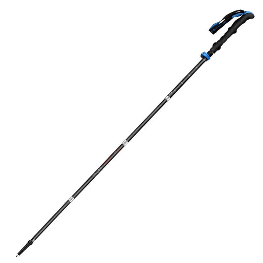 Lightweight Carbon Fiber Trekking Pole Hiking Trail Running Walking EVA Handle Quick Lock Folding Cane Telescopic Aluminium