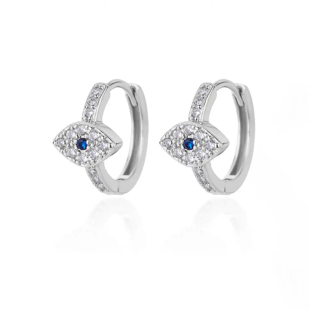 Fashion Rabbit Crystal Hoop Earrings For Women Zircon Leopard Head Owl Elephant Butterfly Earring Animal Jewelry Wedding Gift