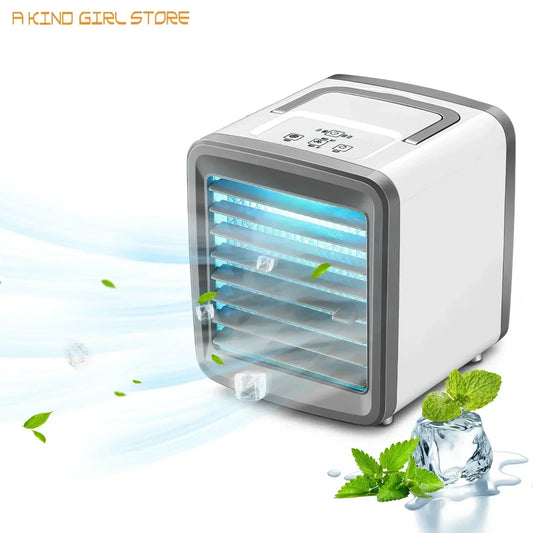 Portable Air Conditioner Mini Fan Cooler Air Cooler USB Conditioning 3 Gear Speed Cooling Fan Humidifier for Home Office