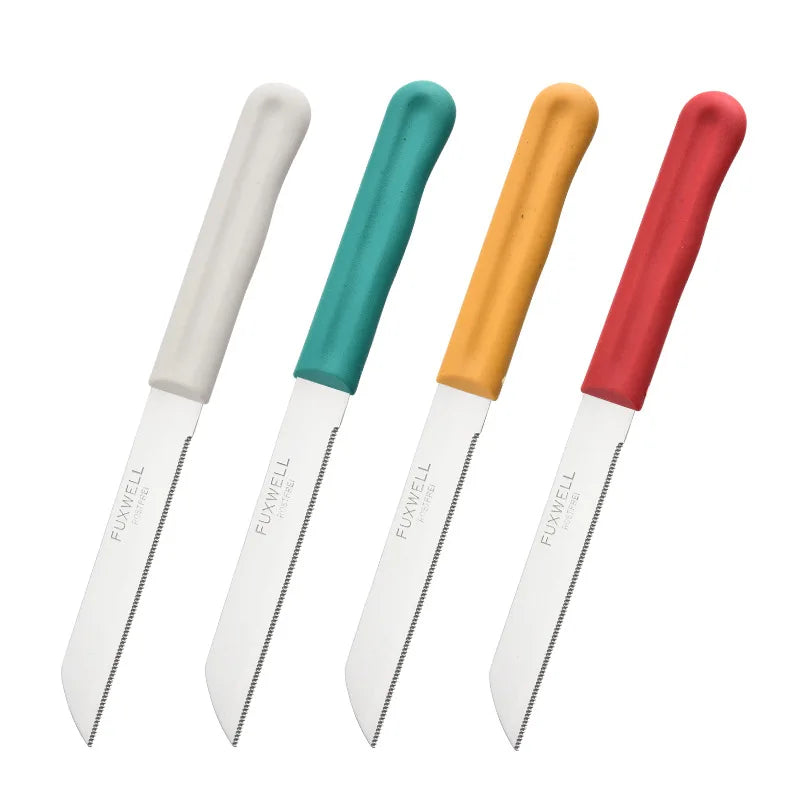 12pcs/Set Steak Knives Cutlery Set with Serrated Blade Dinner Knifes Set for Meat Bread Quality Kitchen Knife