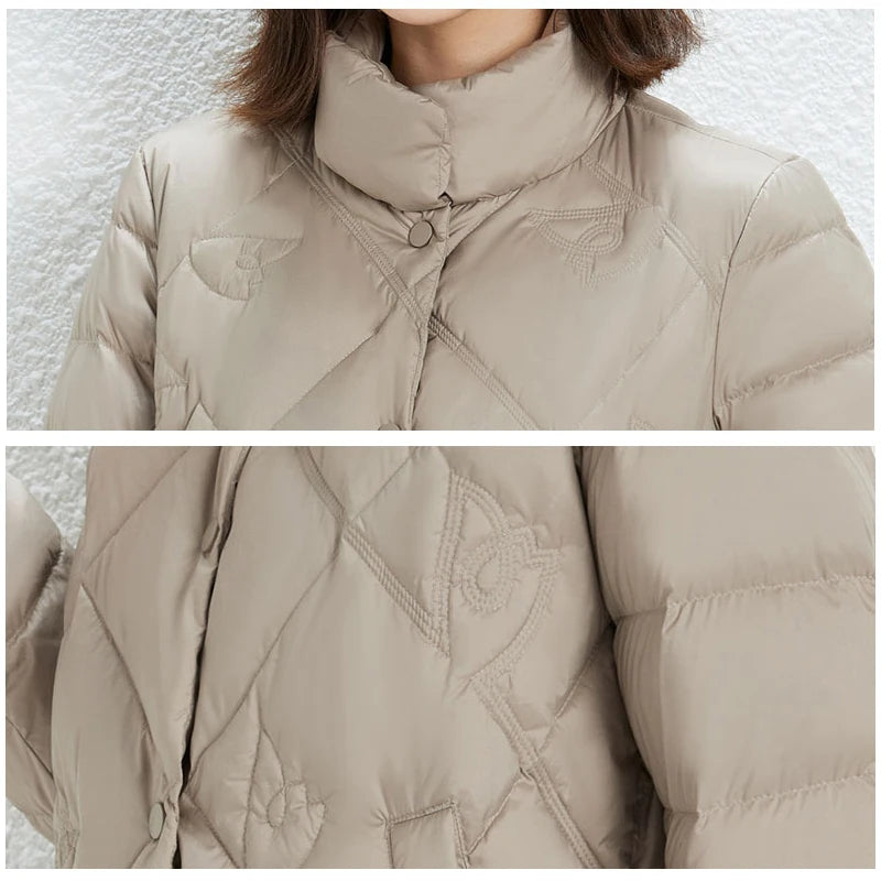 Woman Winter Jacket Ultra Light Down Jacket Female Portable Duck Feather Coat Jackets Lightweight Parkas Women's Wear