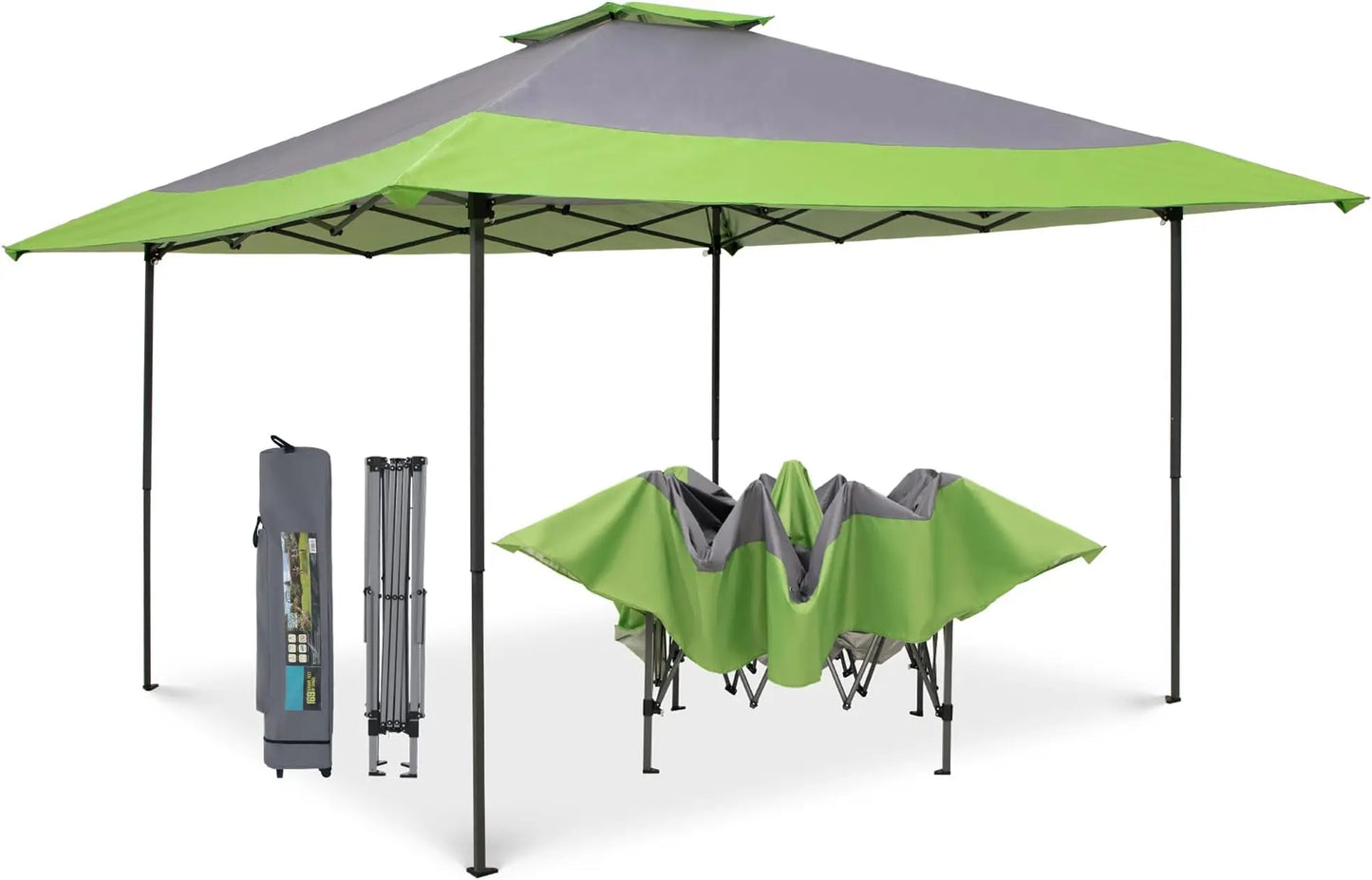13X13 Patio Gazebo, Canopy Outdoor Canopy Tent, Easy Set-up Straight Leg Folding Instant Shelter for Beach, Party and Camping