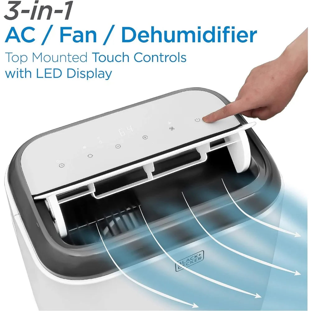 Portable Air Conditioner, 10,000 BTU, White-10000
