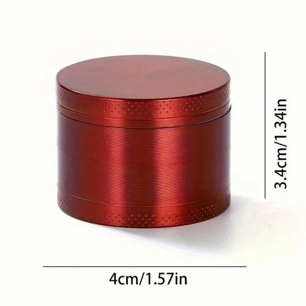 40/50mm Metal Herb Grinder Mill 4-Layers Spice Pepper Crusher Mortar Tobacco Herbal Raw Grinder Smoking Accessories Kitchen Tool