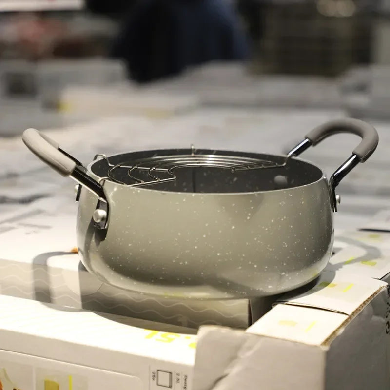 Tempura Deep Household Small Fryer Japanese Style Induction Cooker Universal Gas Universal Boss's Wife Keeps The Money Beaut