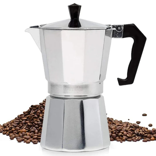 Electric Espresso Coffee Maker Moka Pot 50/100/150ml - Durable and Practical Coffeeware