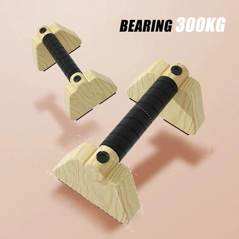 New Push Up Russian Stand Wooden Single and Parallel Bars Inverted Stand Practice Solid Wood Strength Training Equipment