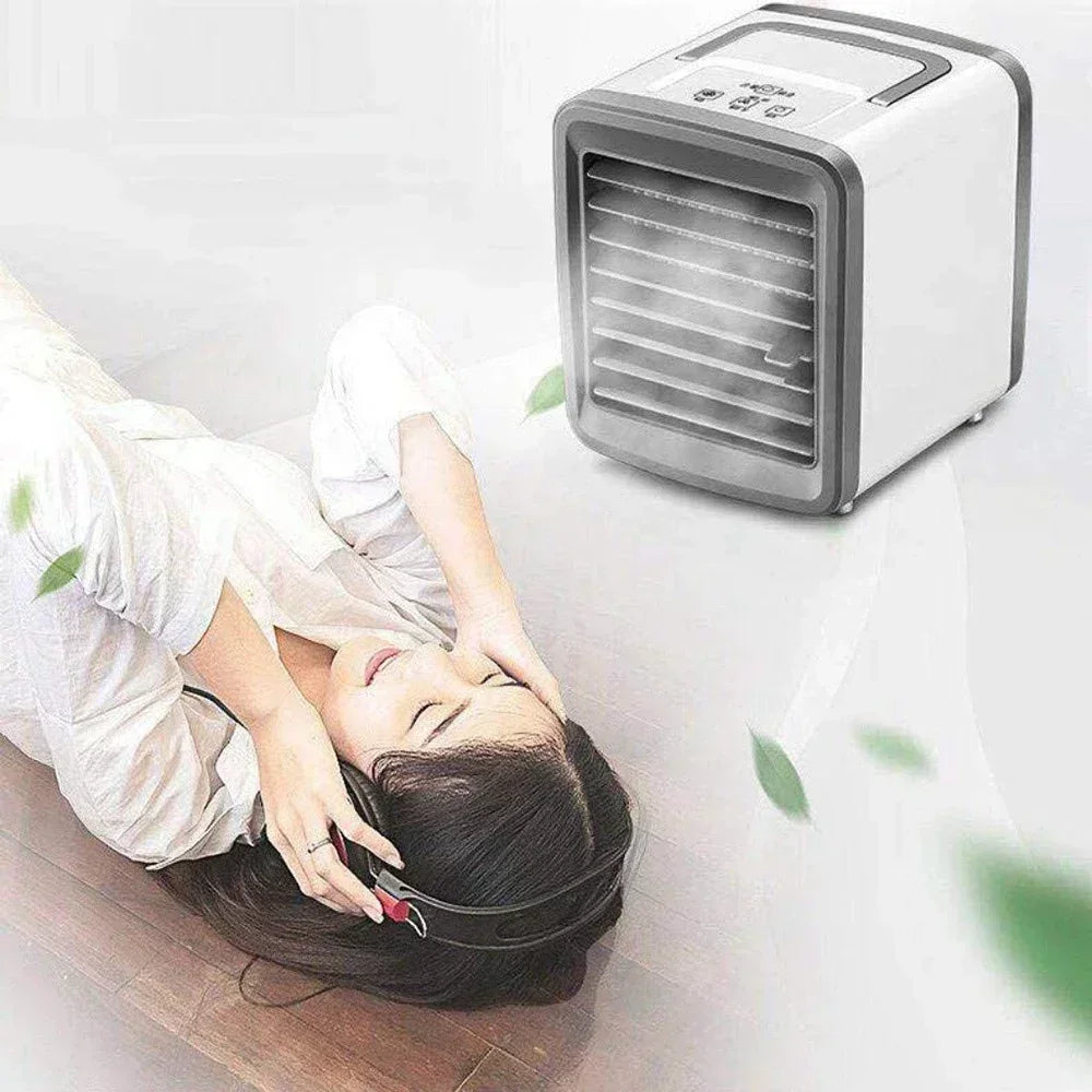 Portable Air Conditioner Mini Fan Cooler Air Cooler USB Conditioning 3 Gear Speed Cooling Fan Humidifier for Home Office