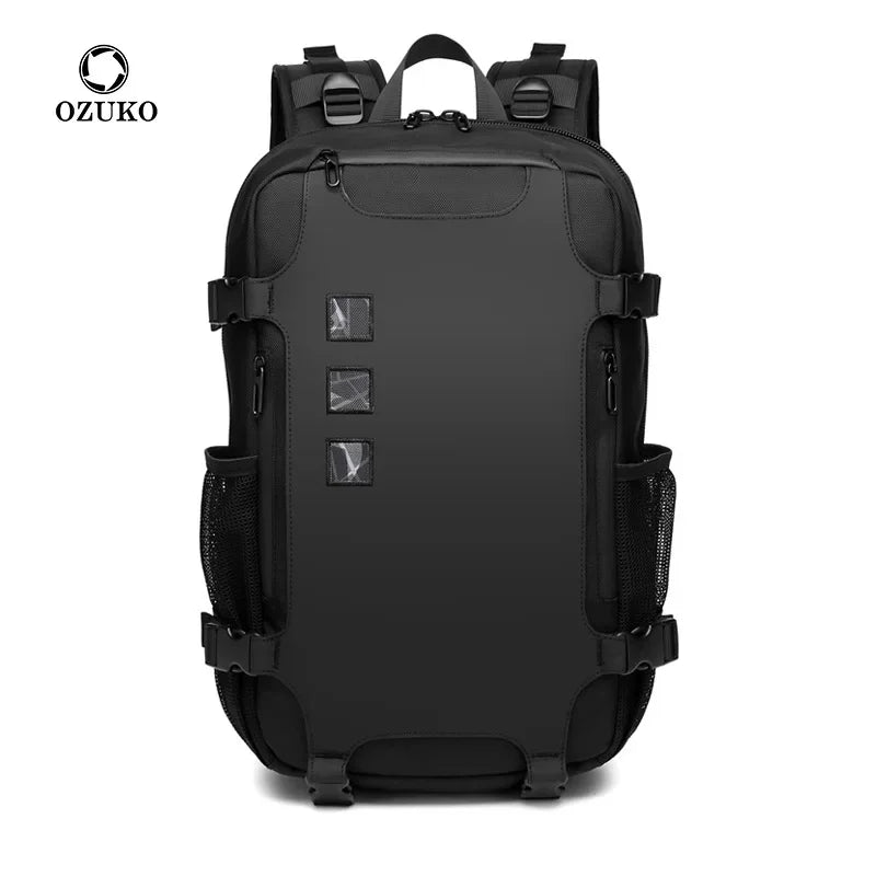 OZUKO Men Backpack Large Capacity 16 inch Laptop Backpacks USB Charging Teenager Schoolbag Male Waterproof Travel Bag Mochilas