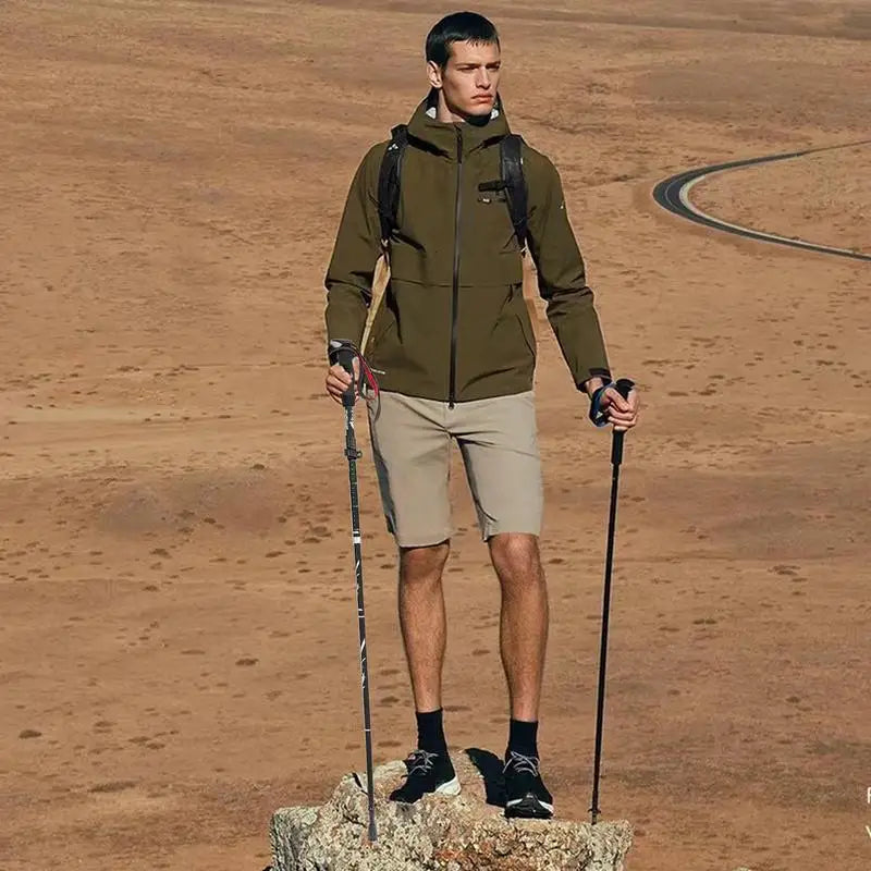 Trekking Poles Colorful Aluminum Alloy Poles For Trekking Ultralight Folding Walking Sticks Hiking Gear For Backpacking Camping