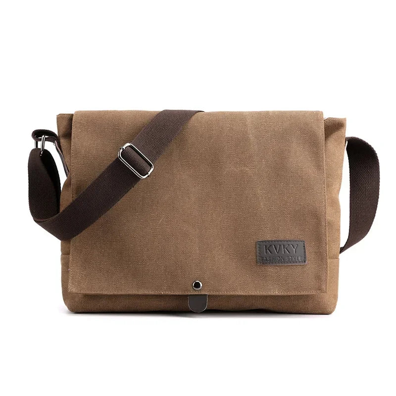 New Men Canvas Crossbody Shoulder Messenger Bags Man New Fashion Cross Body Bag Casual Solid Multi Function Portable Male Bag